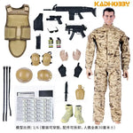 1/6 Action Figure Military Army 30cm Combat Swat Police Soldier With Gun Forces Model Toys