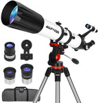 ALLFOC 80090 Astronomical Telescope, High Power Large Aperture HD Professional for Deep Space Observation Star Gazing, Tripod‌‌