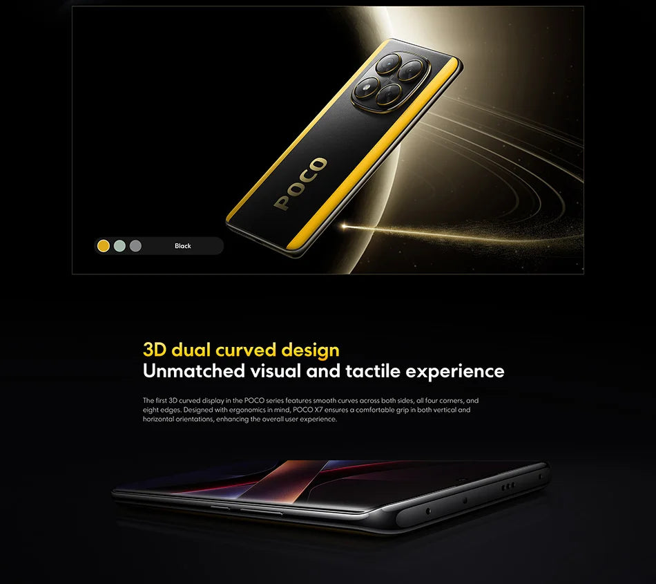 Global Version POCO X7 5G Smartphone Dimensity 7300-Ultra 6.67