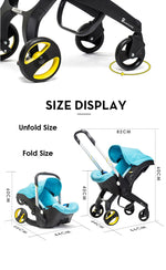 Ultralight 4-in-1 Baby Stroller with Car Seat