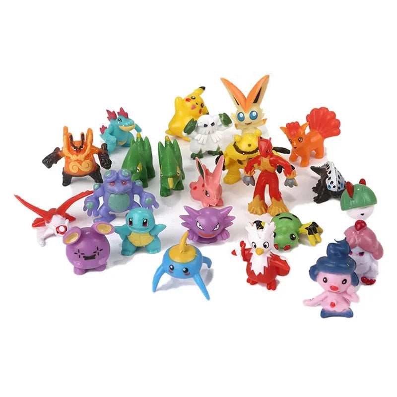 New Pokemon Toy Set Cartoon Pikachu Anime Figure Kids Toys Christmas Advent Calendar Gift Box Birthday Gift Box Action Figure