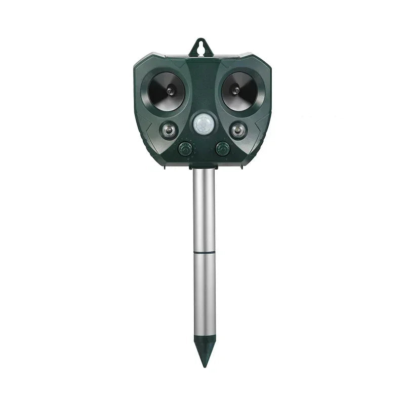 High Effective Solar Powered Ultrasonic Animal Repeller with PIR Motion Sensor for Outdoor Garden Deterrent