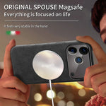 Premium Genuine Italy Imported Alcantara Magnetic Case for iPhone 17Pro 17Air 17 Pro Max with MagSafe Business Soft Touch Cover