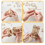 Ferris Wheel Hands Craft DIY 3D Wooden Puzzle Instrument Assembly Building Model Kit Brain Teaser Puzzles Toy