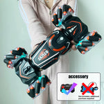 4WD RC stunt car rotation drift 2.4G wireless remote control car children's and boys sound and light toy car