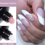 UR SUGAR 15ml Extension Gel Nail Polish Bright Nude White Clear Semi Permanent UV Hard Gel Nails Finger Prolong Gel Varnish Set