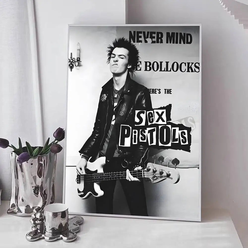 One Of The Influential Punk Band Poster Art With Prints Home Bedroom Living Room Decoration Gift
