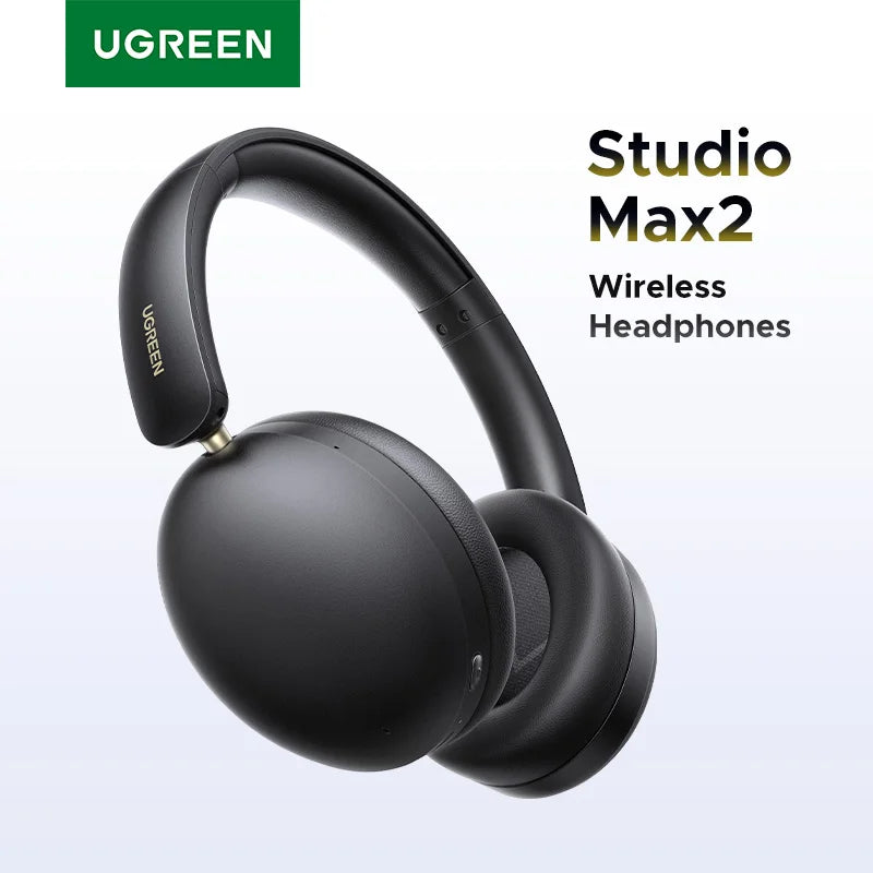 UGREEN Studio Max2 Wireless Bluetooth Headphones, 80H Playtime, HiFi Stereo Over Ear Headphones with Microphone, Bluetooth 5.4