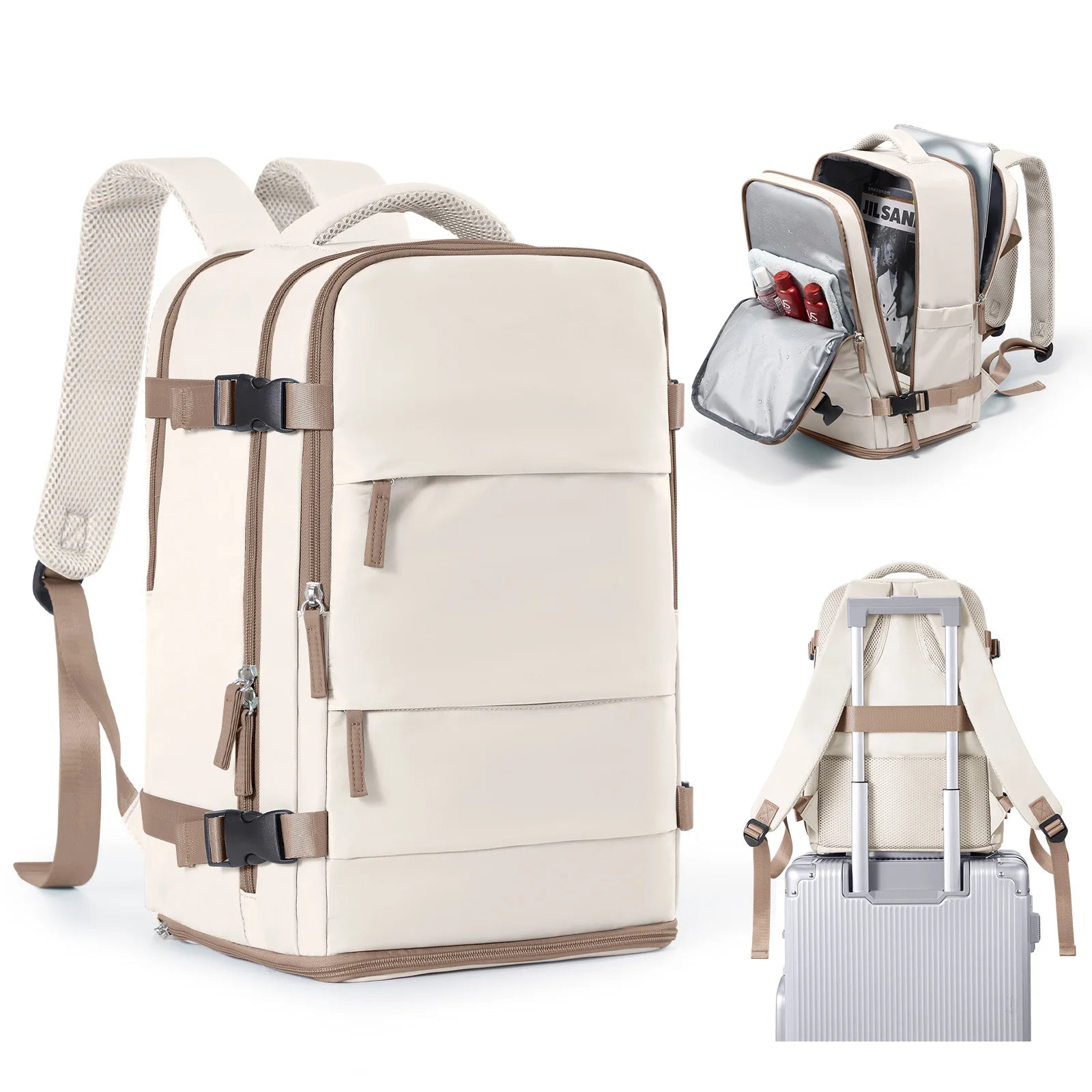 Women Men Hand Luggage Backpack Business College Laptop Travel Backpack Waterproof Carry on mochila viaje cabina avion 40x20x25