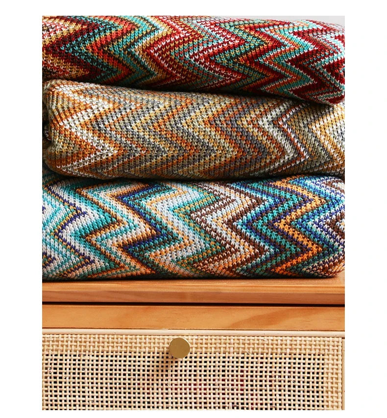Boho Bed Plaid Blanket Geometry Aztec Baja Blankets Ethnic Sofa Cover Slipcover Decor Throw Wall Hanging Tapestry Rug Cobertor