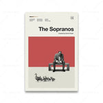 Classic TV Series Show The Sopranos Family Prints Canvas Painting  Wall Art Living Room Home Decor
