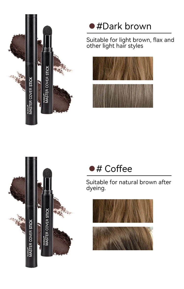 Hair Line Modified Repair Stick Pen Instantly Black Root Cover Up Natural Hair Filling Hairline Shadow Powder Hair Coverage