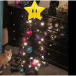 20CM Super Star Light Figure Handheld Christmas Tree Topper Decoration Star Pendant Peak Xmas Tree Top Desk Lamp For Gifts