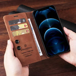Ultrathin Leather Flip Case For Samsung Galaxy S25 S24 S23 FE S22 Ultra S21 S20 Plus S10 Note 20 5G Business Wallet Phone Cover