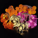 1.5M 10LED Halloween LED Light String Horror Eyeballs Pumpkin Spider Bat Skull Lamp Trick Or Treat Happy Halloween Party Decor