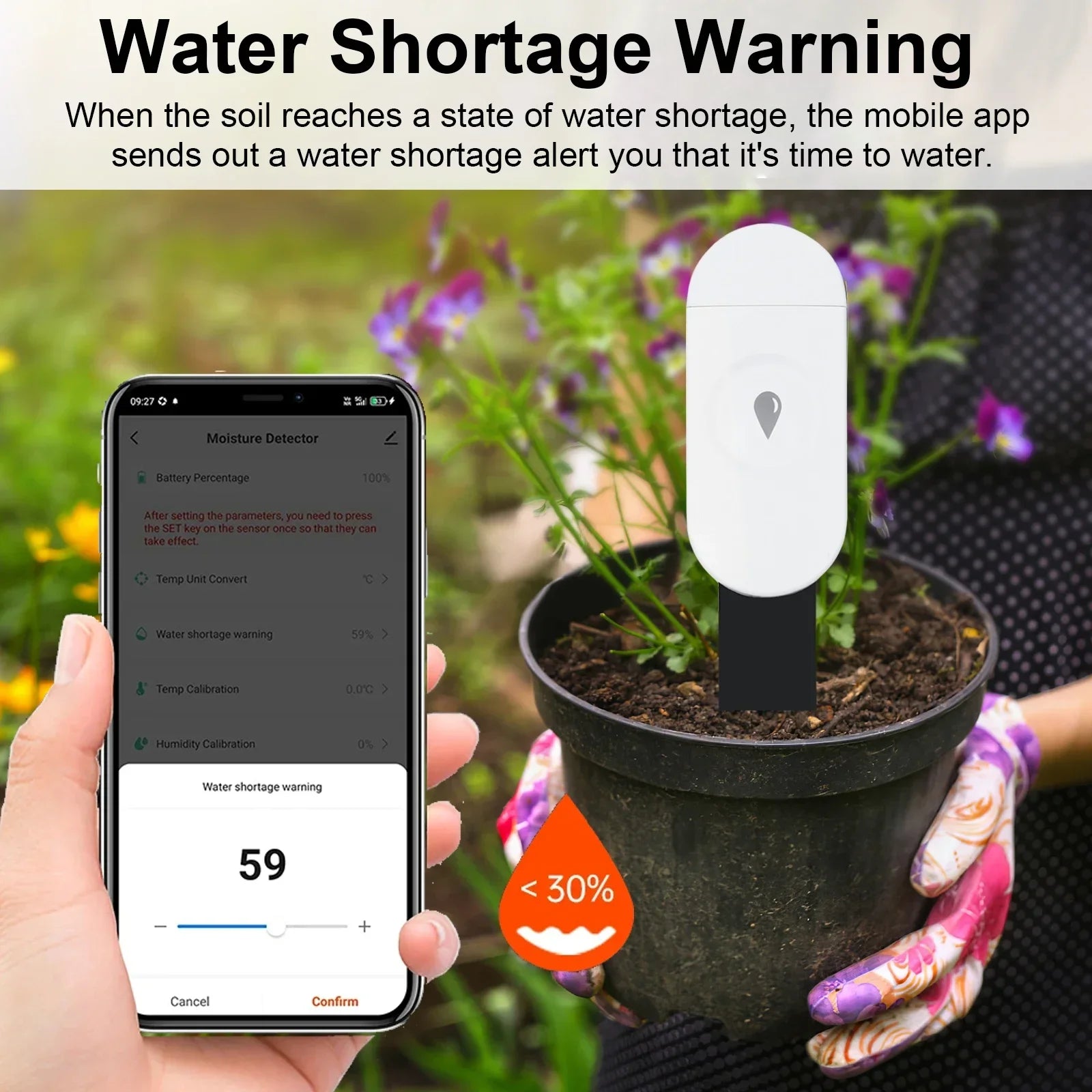 Tuya Zigbee Temperature Humidity Moisture Detector Smart Soil Tester Moisture Sensor Real Time Monitor Support Home Assistant Z2