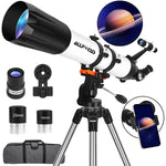 ALLFOC 80090 Astronomical Telescope, High Power Large Aperture HD Professional for Deep Space Observation Star Gazing, Tripod‌‌