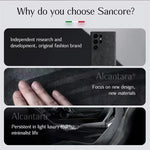Italian Alcantara Case for Samsung Galaxy S25 S24 Ultra Plus + Magnetic Luxury Leather Cover Magsafe Phone Back Case for S25 S24