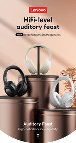 Original Lenovo TH54 Head Mounted Wireless Bluetooth 5.4 Earphones Over-Ear HIFI Stereo Music Game Noise Canceling Sport Earbuds