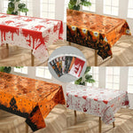 1Pcs Halloween Skeleton Pumpkin Spider Tablecloth Halloween Ghost Festival Day of The Dead Prank Party Carnival Party Decoration