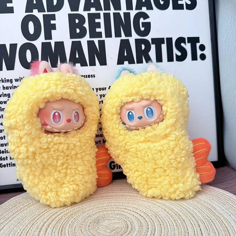 Instant Noodle Bucket Clothes For Labubu doll outfit corn milk box Travel Style Kid Toy Gift no doll