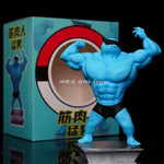 Pokemon Toys GYM Figurines Cartoon Fitness Muscle Man Action Figure Charmander Bulbasuar Squirtle Gengar Fit Model Anime Toys