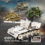WW2 Classic Anti-tank Gun Building Blocks Army Weapon Toys Military Armored Cars MOC Bricks Tank Model Adult Children Gifts NEW
