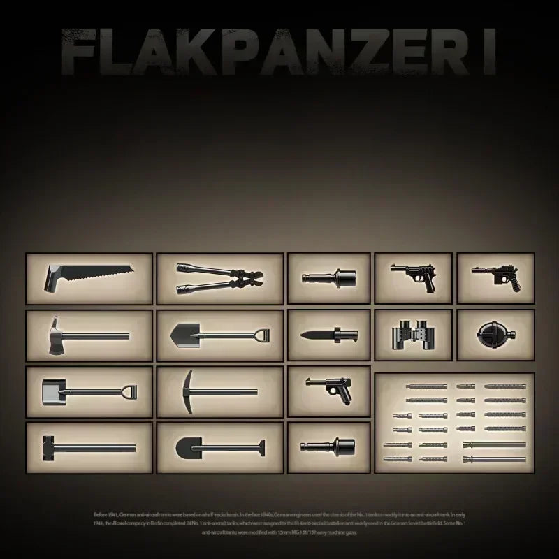 Germany Series Tank III L WW2 Military Series Tank Building Blocks  Bricks Model Set for Kids Educational Toys Christmas Gifts