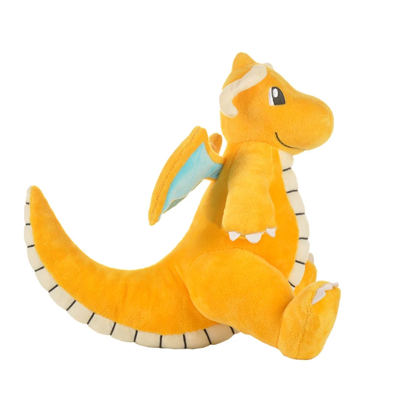 Pokemon Kawaii Dragonite Stuffed Toys Cartoon&Cute Plush Dolls Throw Pillow Birthday Gift for Kids Friends Boys Home Decoration