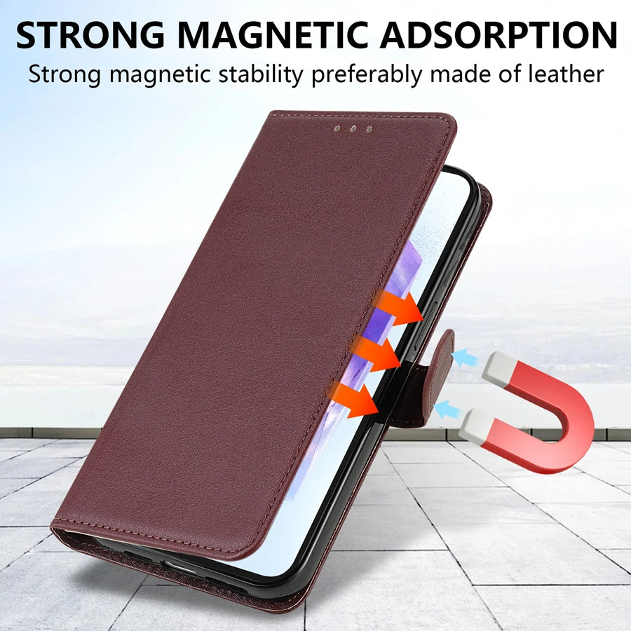 Wallet Flip Leather Case For For Samsung Galaxy A05s A06 A07 A12 A13 A14 A15 A16 A17 A24 A26 A34 A35 A36 A52 A53 A54 A55 A56