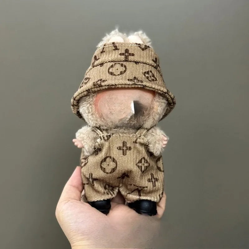 Only clothes are suitable for LABUBUBU, LABUBUBU, baby clothes, 17cm pendants, plush toys, fashion clothes, suits and skirts.