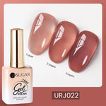 UR SUGAR 15ml Blood Red Jelly Gel Nail Polish Translucent Color Crystal Nude Gel Nail Art Varnish For Fall Winter Manicure