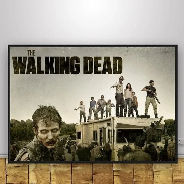 Classic Art Poster The Walking Dead The Comic Wall Art Paint Wall Decor Canvas Painting Prints Interior Bar Cafe No Frame