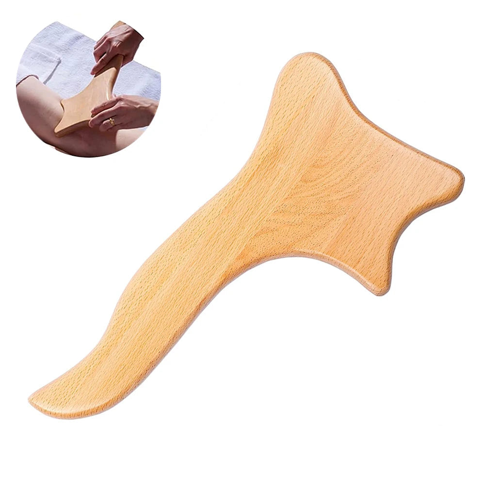 Wooden Massage Tools for Lymphatic Drainage, Anti-Cellulite Body Shaping, Gua Sha, and Sore Muscle Relief