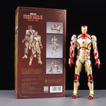 Marvel Avengers ZD Toys Iron Man MK3 MK1 MK6 MK7 MK5 Tony Stark Iron Patriot War Machine Action Figure Ironman Collect Toy Gift