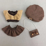 20cm Cotton Doll Lovely Princess Dresses Plush Dolls Clothes Dresses Skirt Decoration Skirt With Cartoon Headband Accessories