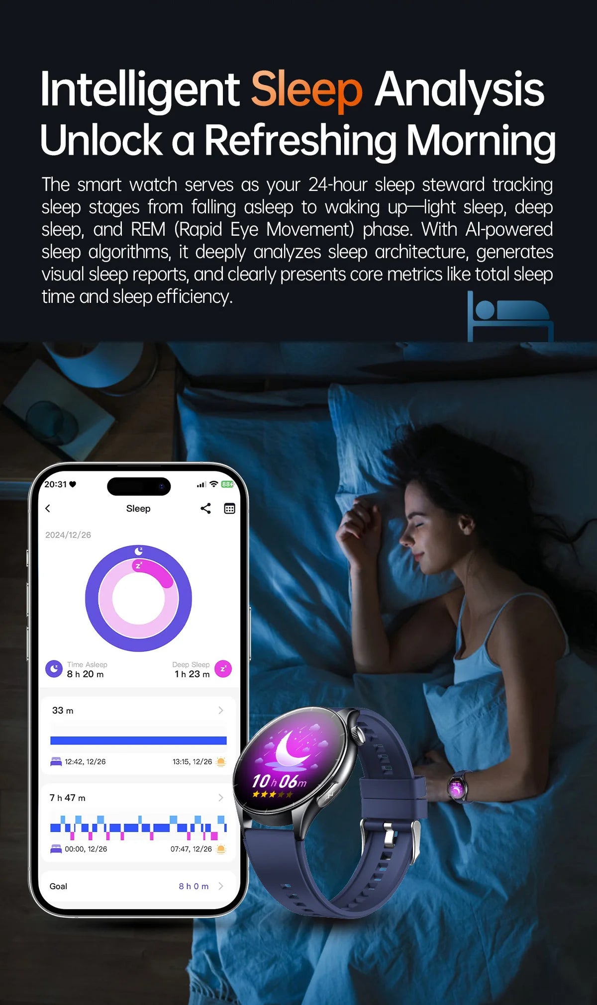 2025 New Health Analysis ECG+PPG Smart Watch Body Fat Uric Acid Blood Pressure Heart Rate Tracker NFC Smartwatch For Android IOS