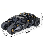 Dark Knight Batmobile Building Kit – 2049-Piece Premium Collector Car Model (In Stock, Compatible Edition)