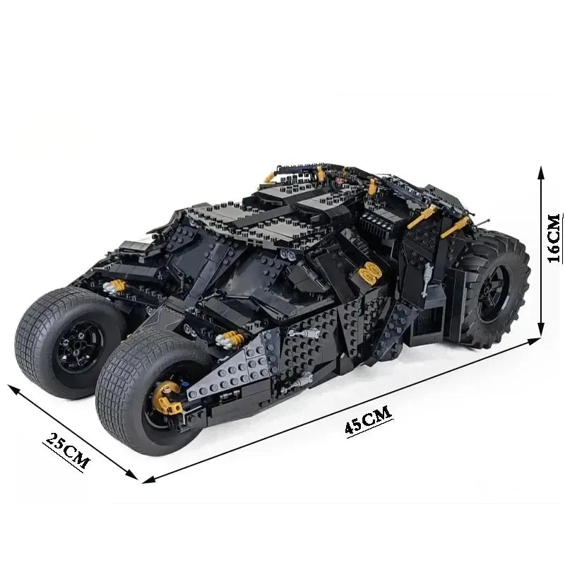 Dark Knight Batmobile Building Kit – 2049-Piece Premium Collector Car Model (In Stock, Compatible Edition)