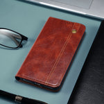 Leather Flip Wallet Case For Samsung Galaxy S25 S23 S22 S21 S20 FE S24 Plus S25 Ultra Book Case Cards Holder Funda Protect Cover