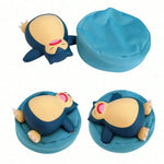 Pokemon 6 Styles Genuine Toys Pikachu Bulbasaur Snorlax Jirachi Komala Cute Anime Figure Model Dolls With Dustproof Cloth Pad