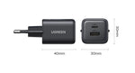 UGREEN 20W GaN Charger PD3.0 QC3.0 Mini USB C Phone Charger For iPhone 17 16 15 Pro Max Samsung S25 Xiaomi Tablet iPad Air Pro