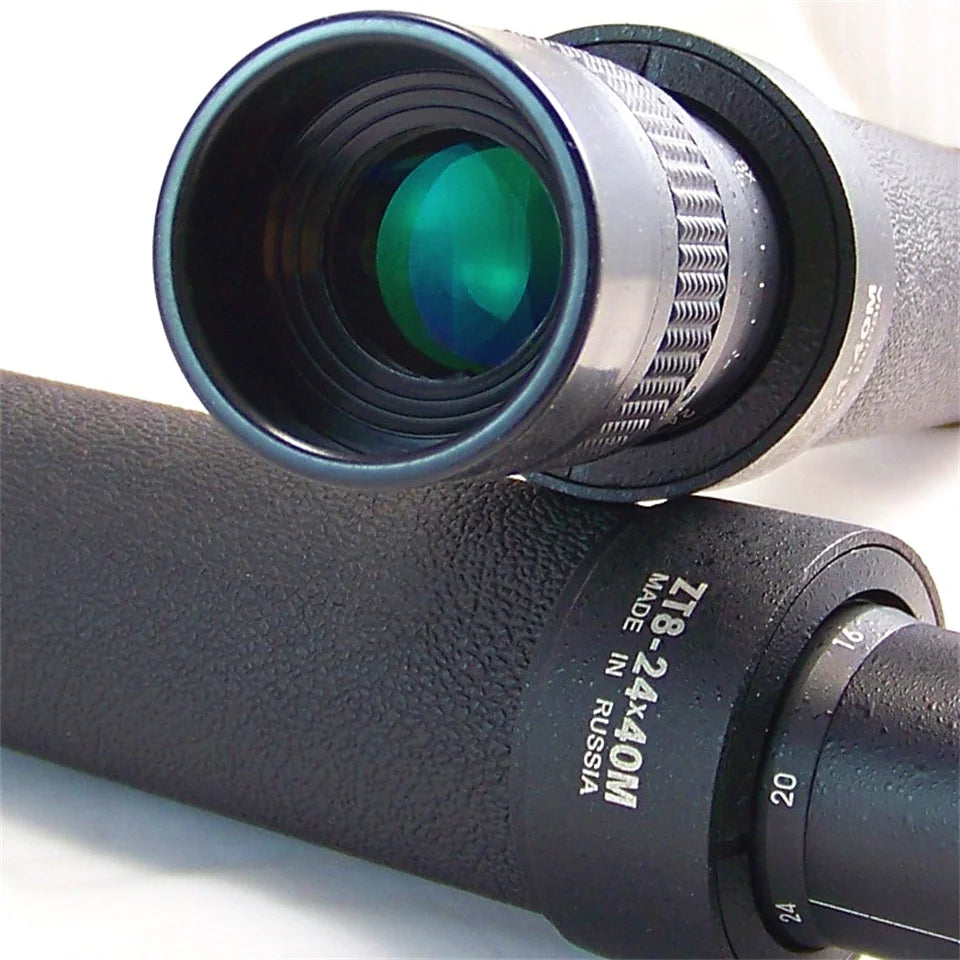 Baigish Monocular Zoom Telescope 8-24x40 HD Powerful Metal Optical Lens Astronomical With Long Range Original Bak4 Russian Black