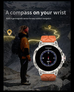 Xiaomi 760mAh Large Battery Outdoor Smart Watch Men 1.85 inch HD Screen GPS Compass Bluetooth Call IP68 Waterproof Smartwatch