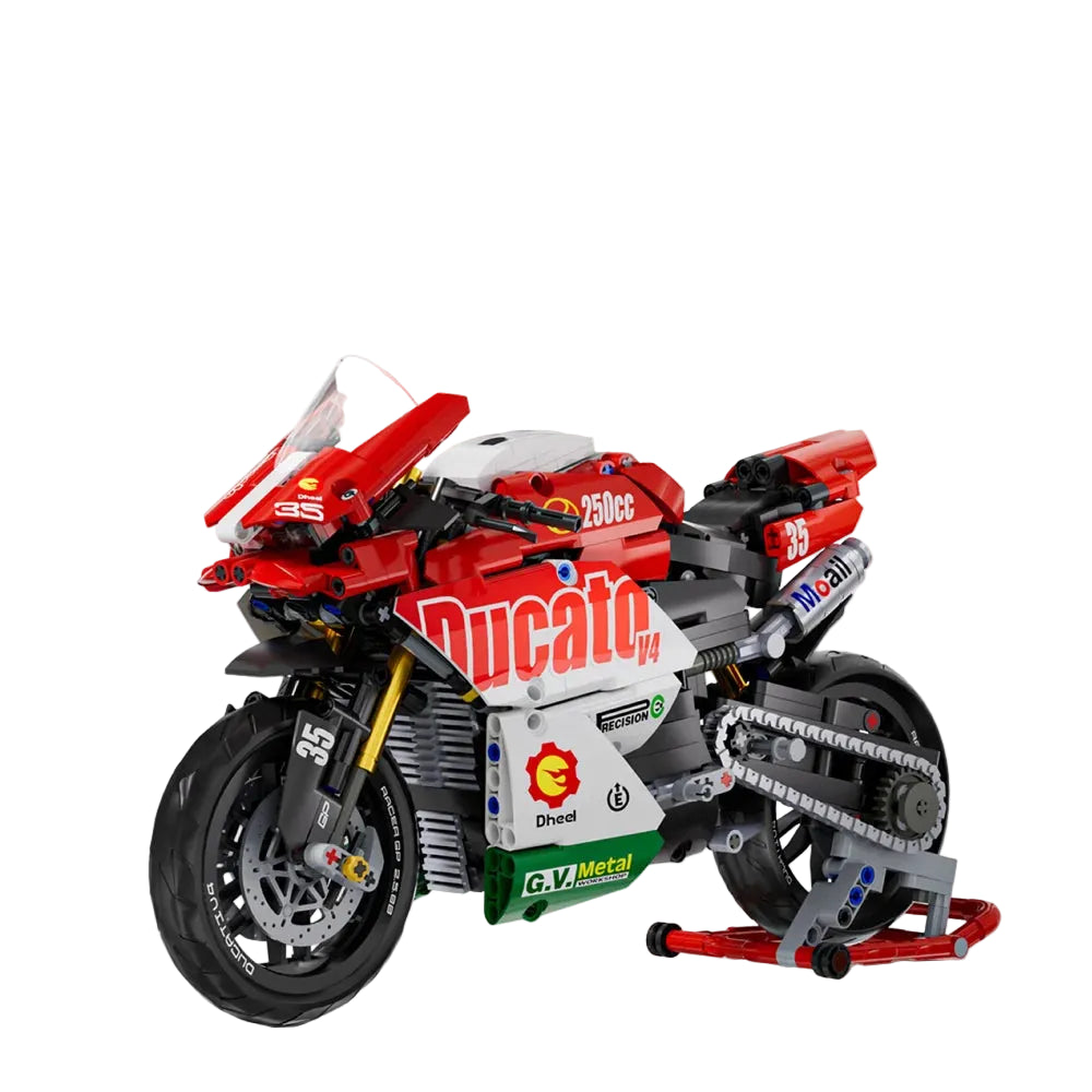 Technical Racing Motorbike Building Kit – DIY Superbike Model | Premium Assembled Construction Set