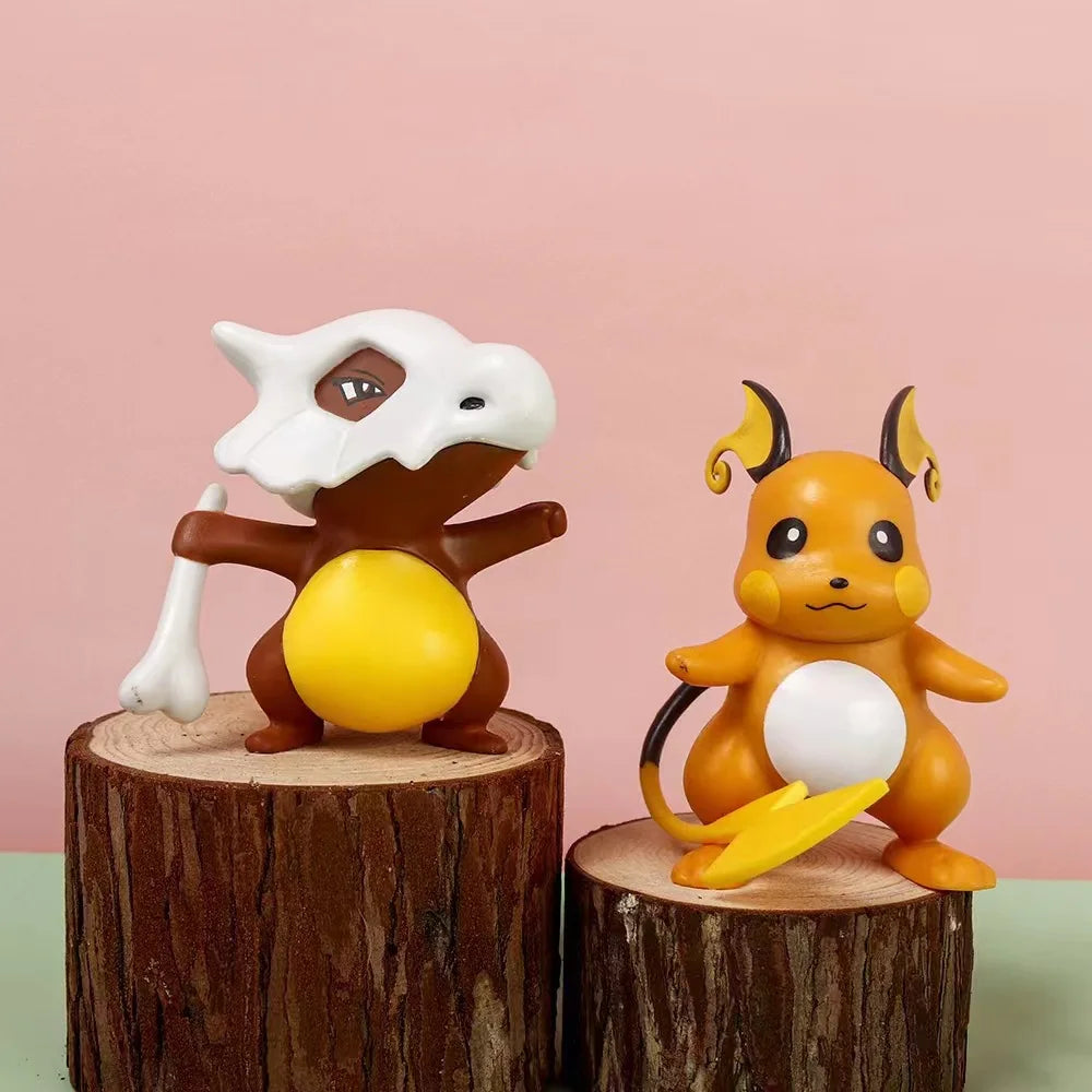 Hot Pokemon Anime Figures Pikachu Toys Model Charmander Psyduck Squirtle Jigglypuff Bulbasaur Kawaii Collect Dolls Kids Gift