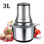 800W 3L Electric Meat Grinder Multifunction Food Processor Stainless Steel Kitchen Grinder Vegetable Chopper Slicer Machine Home