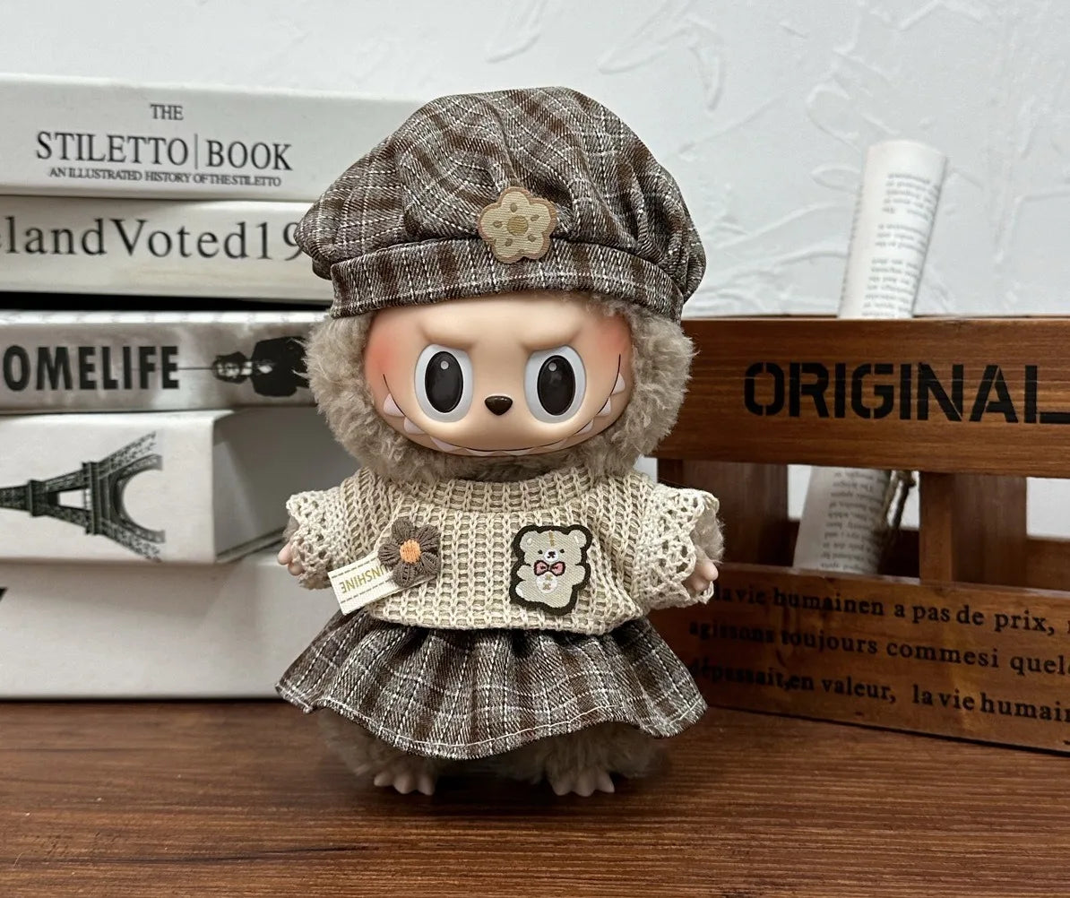 Doll Clothes Outfit Accessories For 17cm Labubu V2 V1 Doll's Clothing  Different styles Cosplay dress Kid Toy Gift