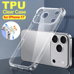 Transparent Phone Case High Definition Shockproof Corner Protection Phone Covers for IPhone 17 ProMax/17 Air/17 Pro/17