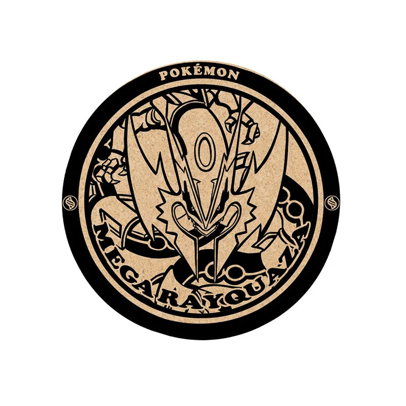 Pokemon Animation Game Peripheral Toys Cork Coaster Anti-slip Mats Q-Version Action Model Figures Colletion